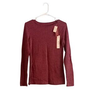 Merona Maroon Long Sleeve Tee